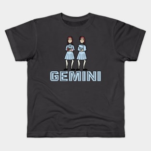 "Gemini" Shining Twins Zodiac Graphic Kids T-Shirt